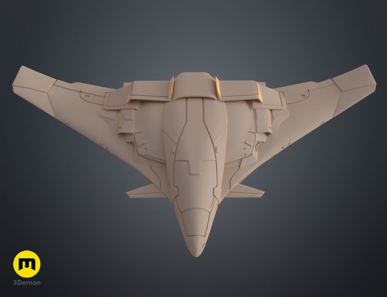 Quinjet aircraft Avengers 3D print model_9