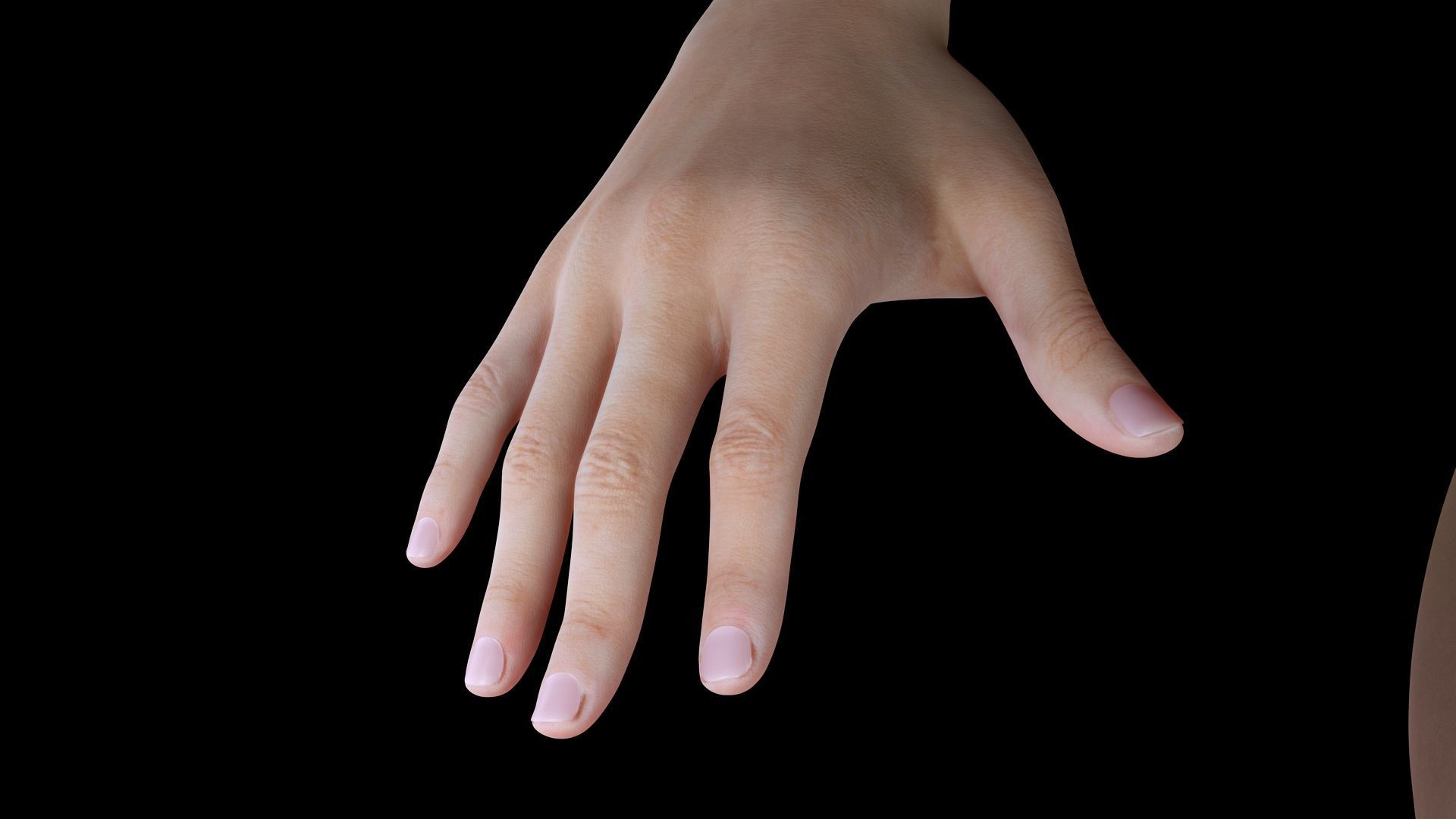 Stella - Realistic Mid Age Woman Advance Rig Low-poly 3D model_17