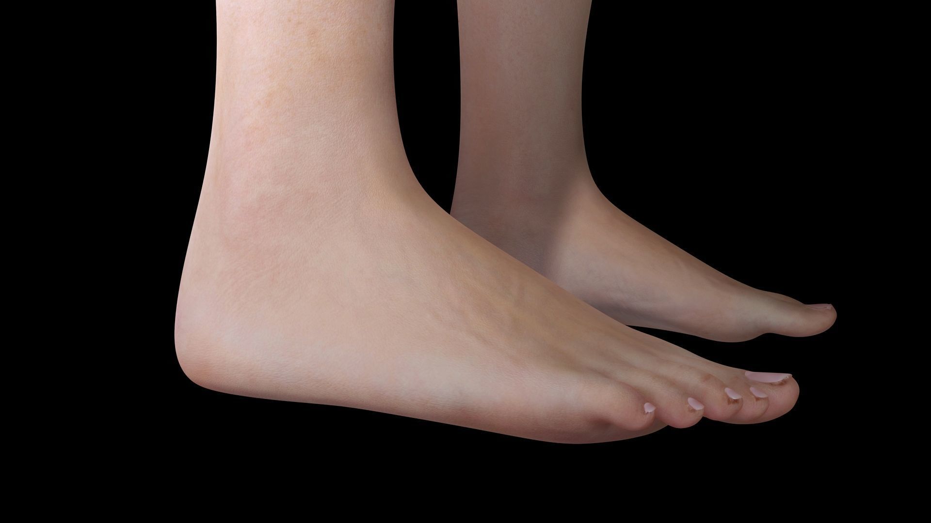 Stella - Realistic Mid Age Woman Advance Rig Low-poly 3D model_16