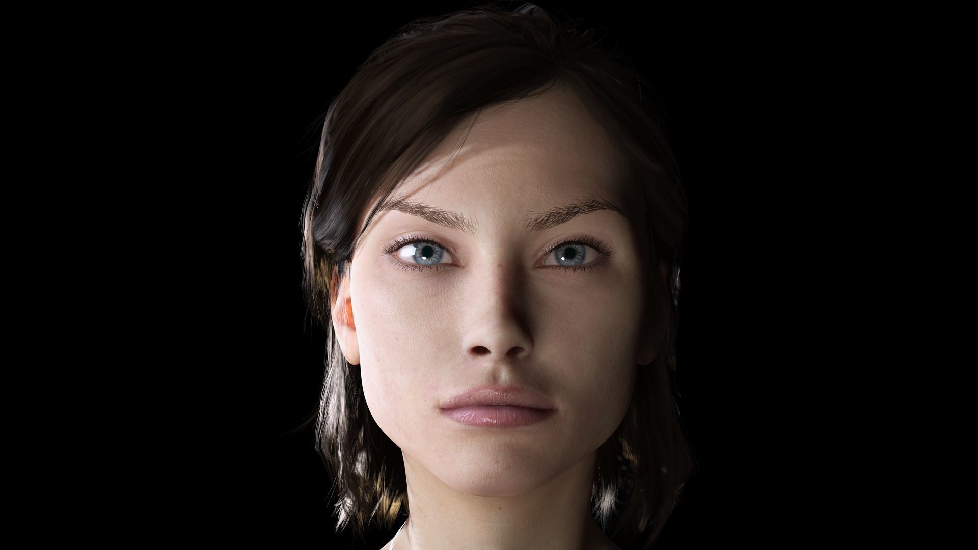Stella - Realistic Mid Age Woman Advance Rig Low-poly 3D model_11