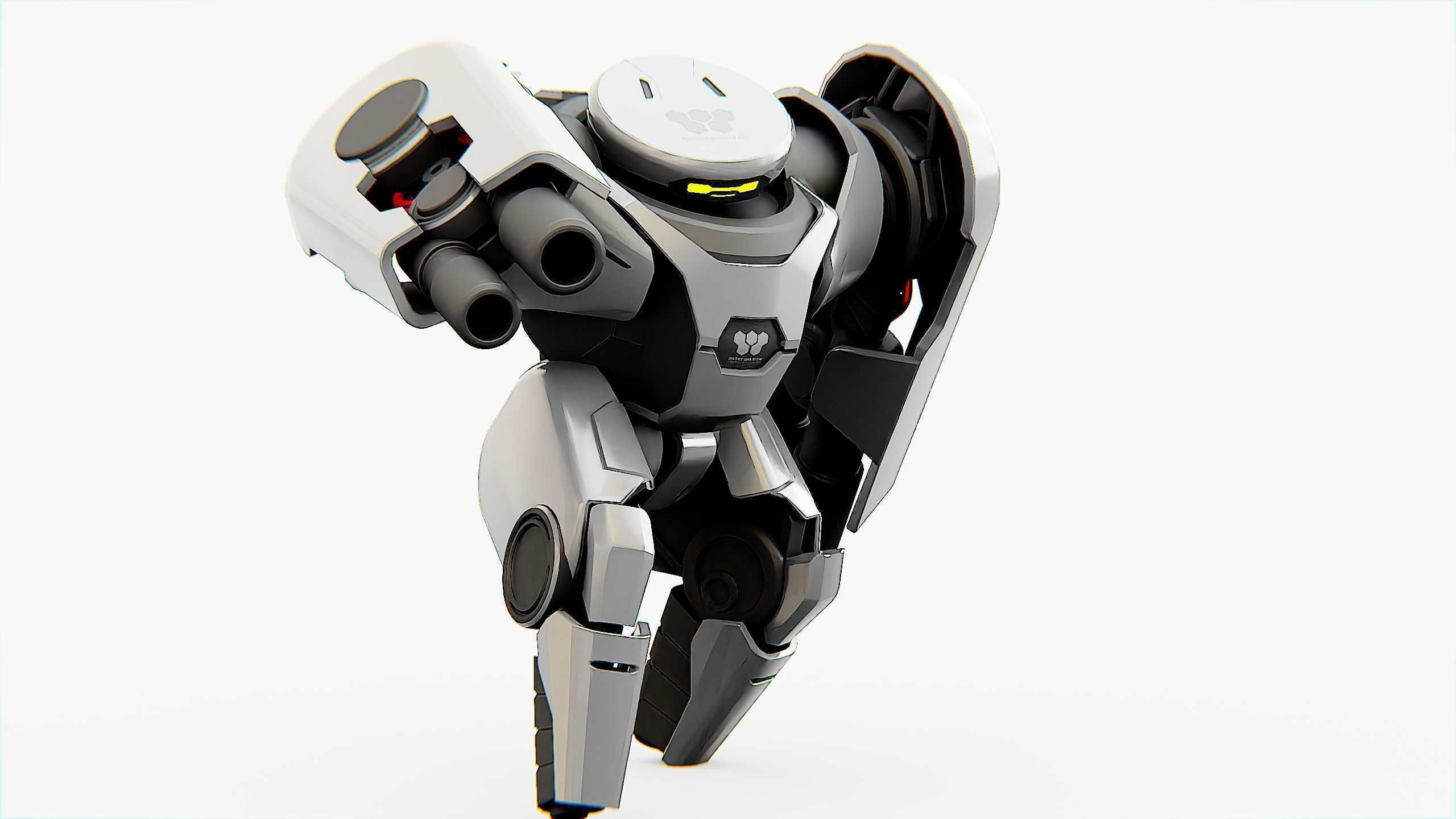 COMBAT DROID X-250 Rigged for Unreal Engine - Unity - MIXAMO  3D model_2