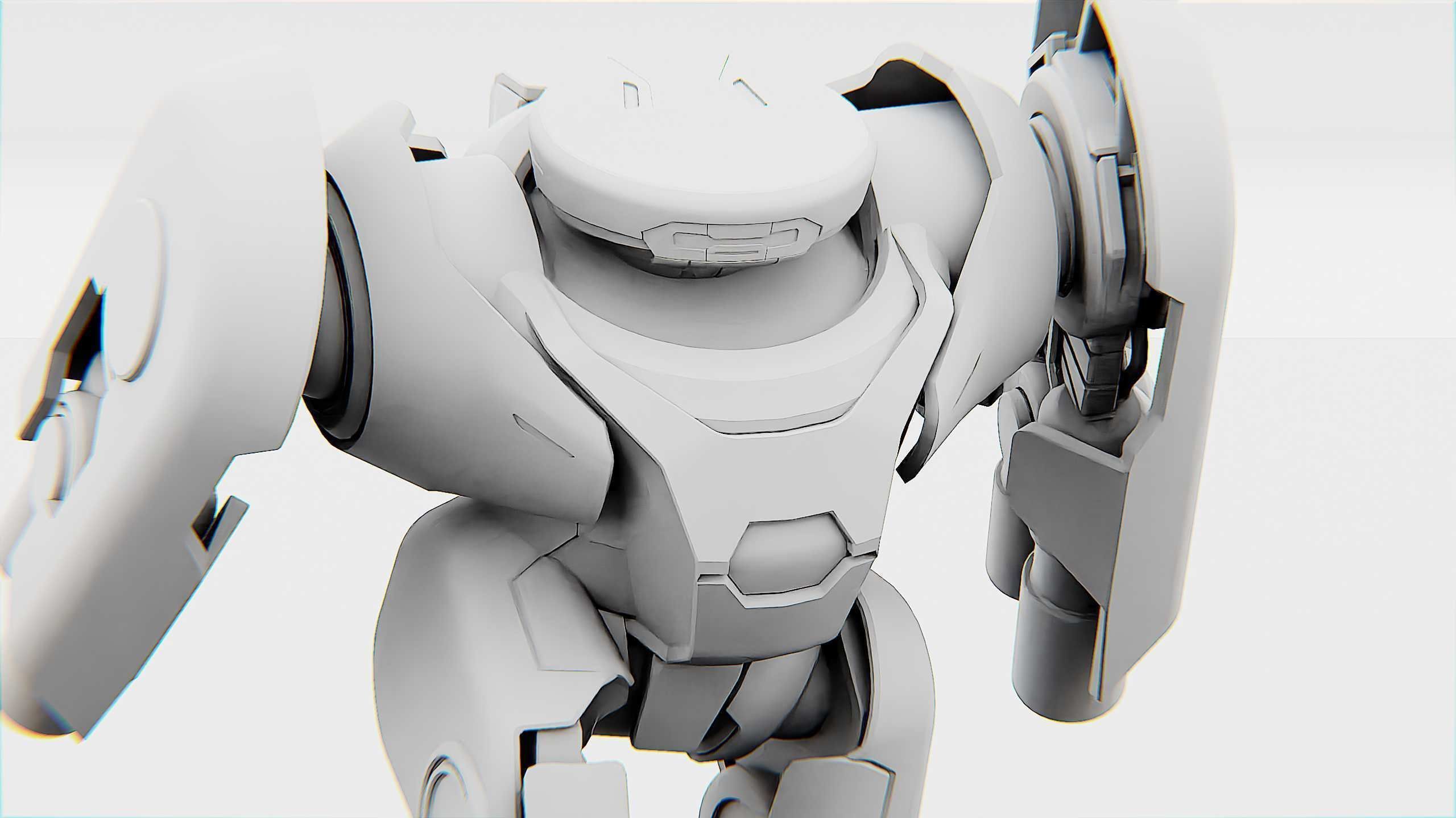 COMBAT DROID X-250 Rigged for Unreal Engine - Unity - MIXAMO  3D model_36