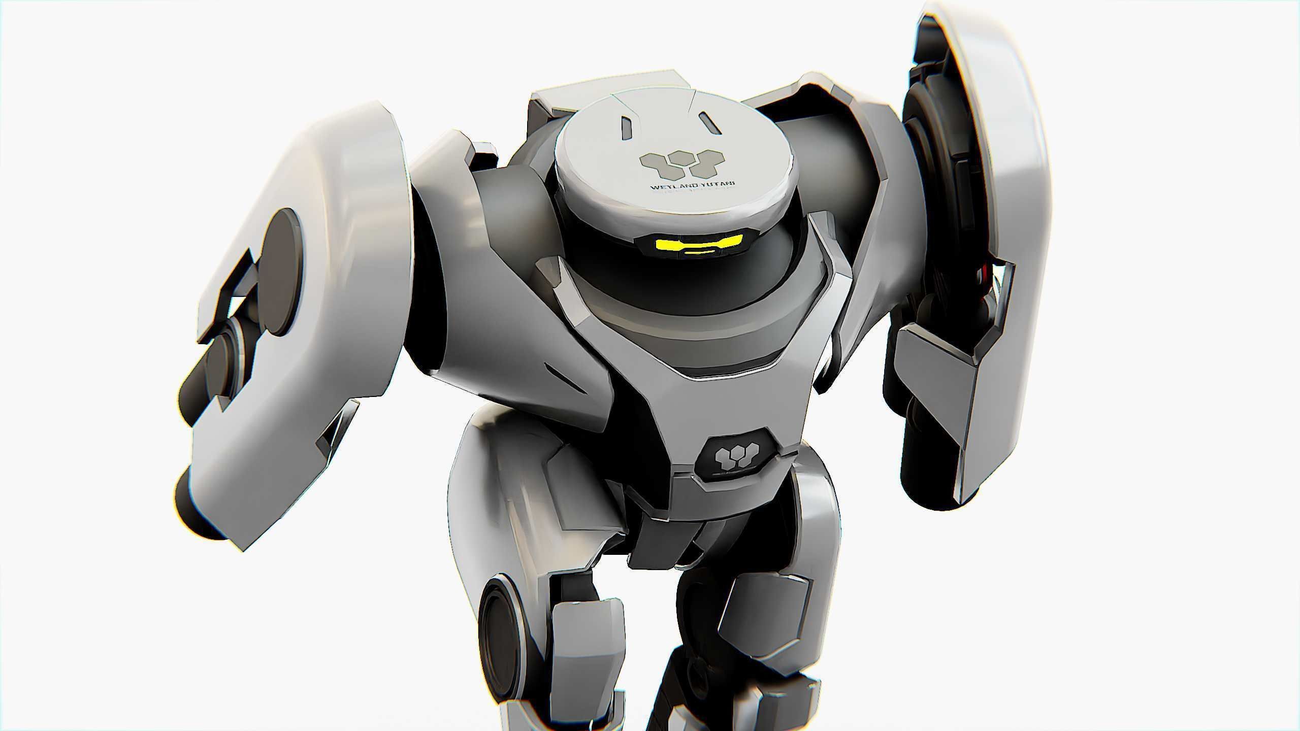 COMBAT DROID X-250 Rigged for Unreal Engine - Unity - MIXAMO  3D model_31