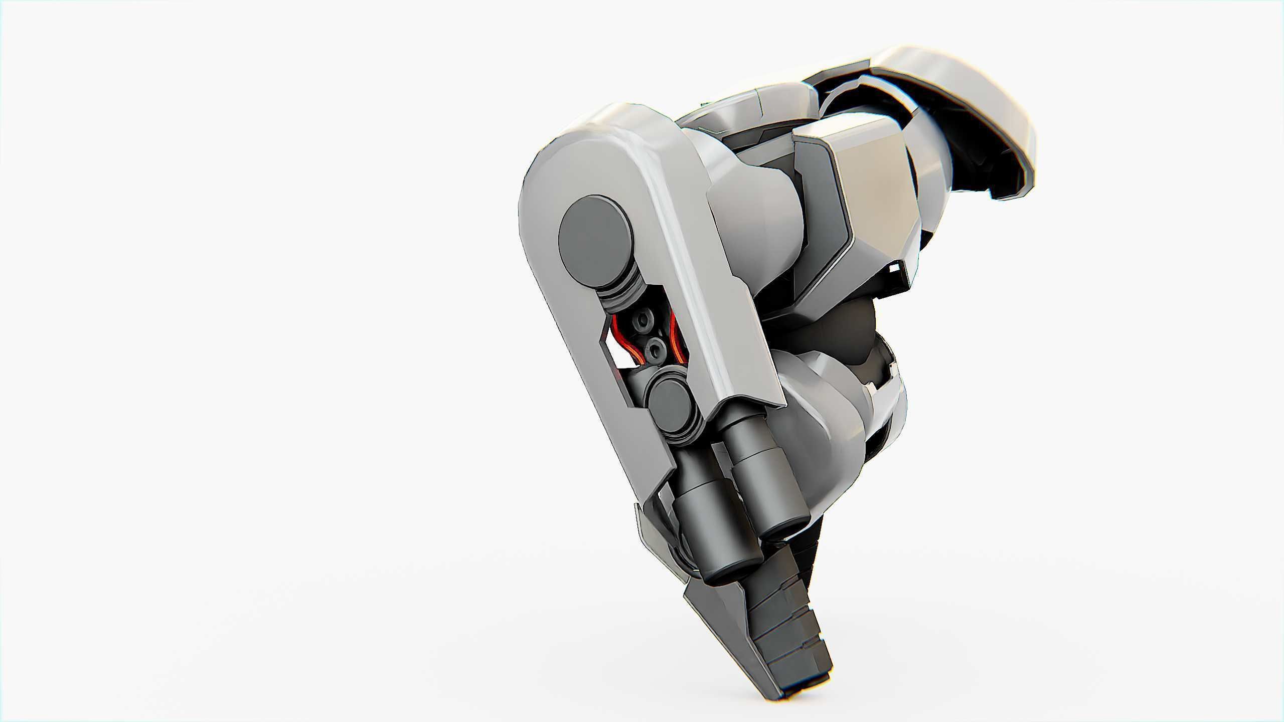 COMBAT DROID X-250 Rigged for Unreal Engine - Unity - MIXAMO  3D model_15