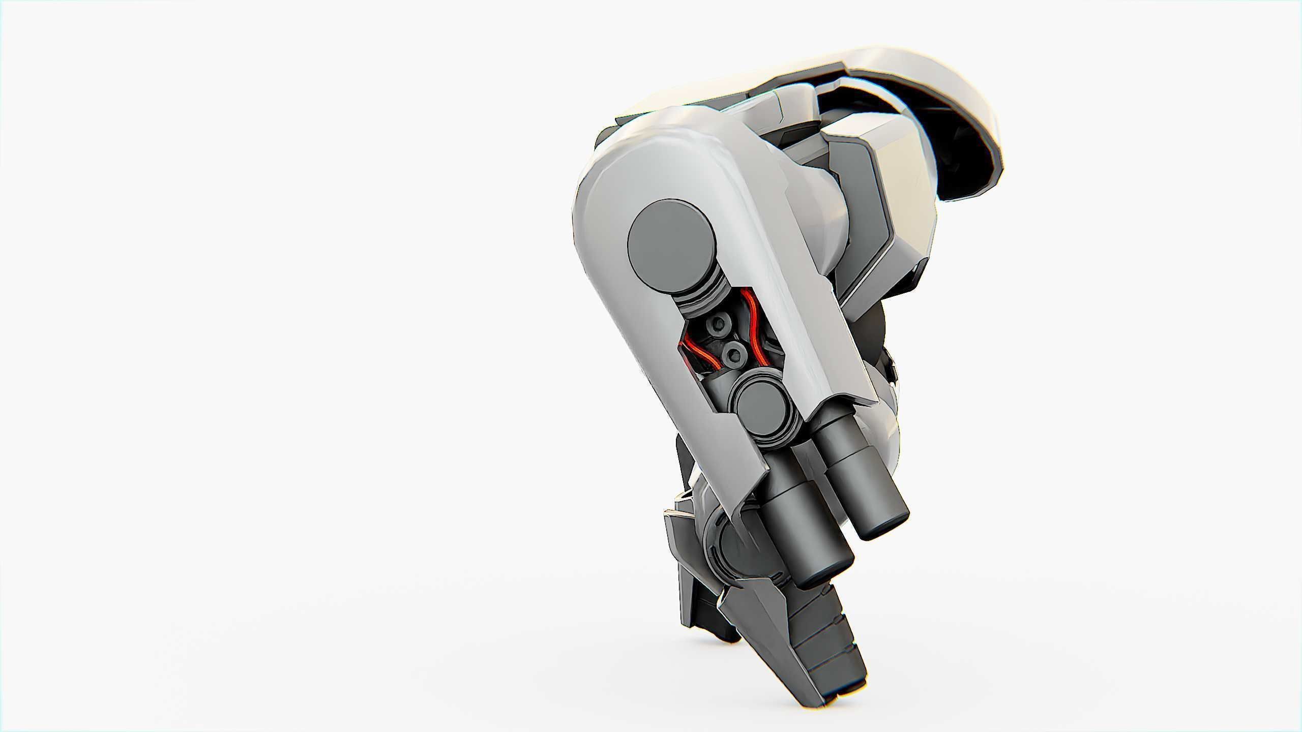 COMBAT DROID X-250 Rigged for Unreal Engine - Unity - MIXAMO  3D model_16