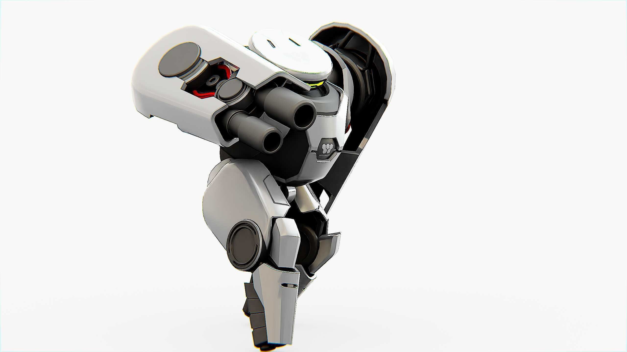 COMBAT DROID X-250 Rigged for Unreal Engine - Unity - MIXAMO  3D model_3