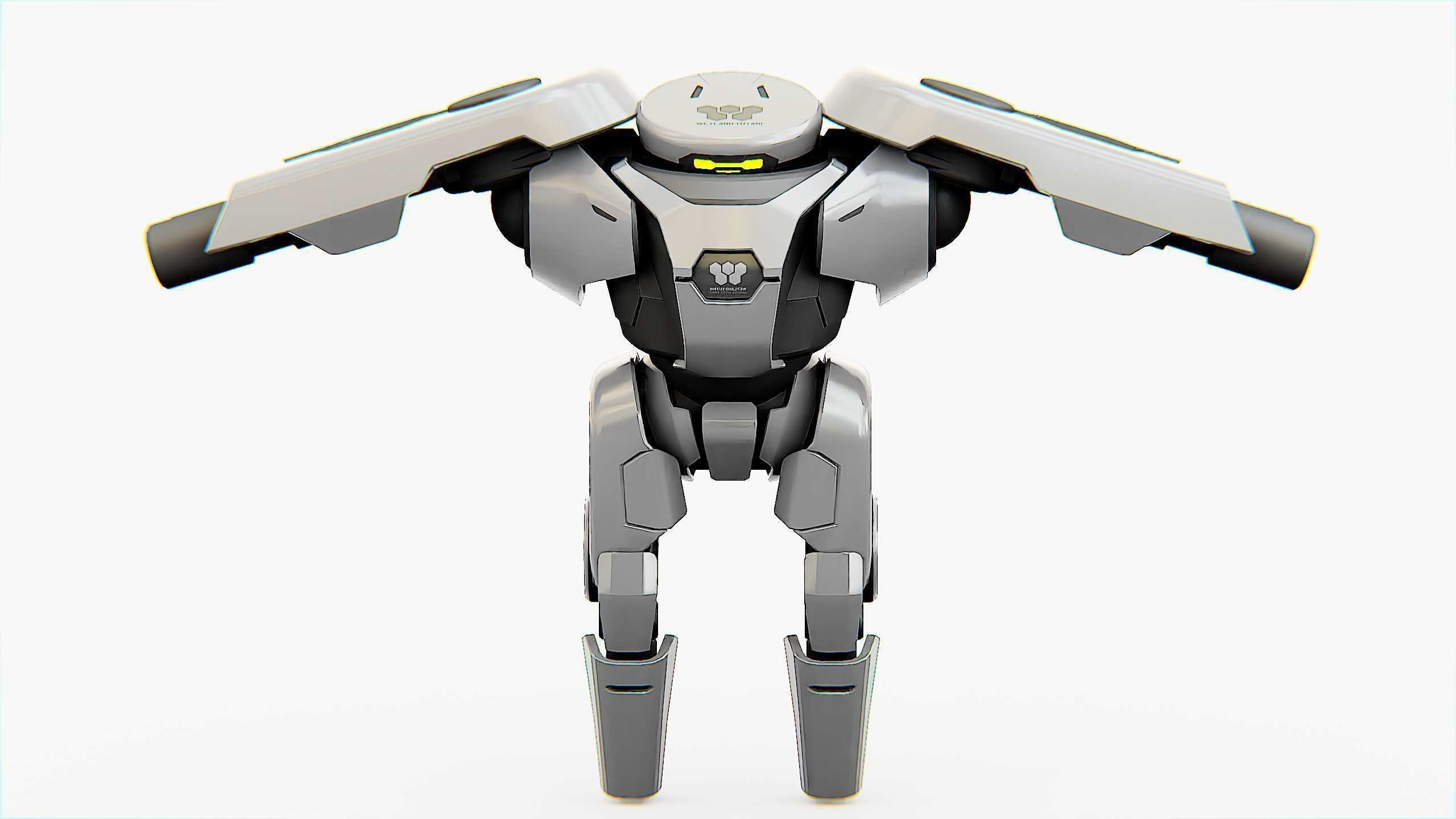 COMBAT DROID X-250 Rigged for Unreal Engine - Unity - MIXAMO  3D model_23
