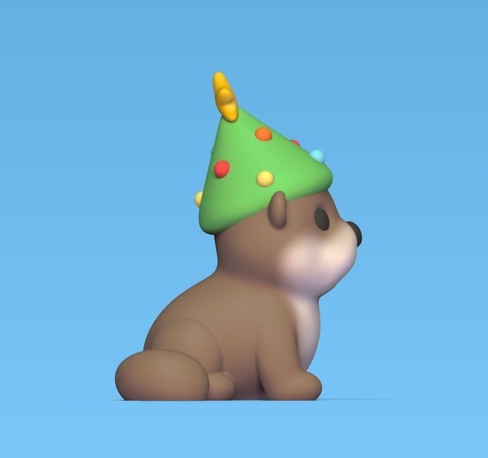 Otter Xmas Tree 3D print model_3