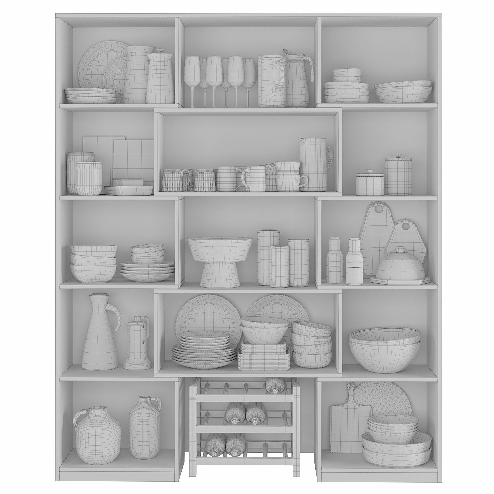 Kitchenware and Tableware 36 3D model_1