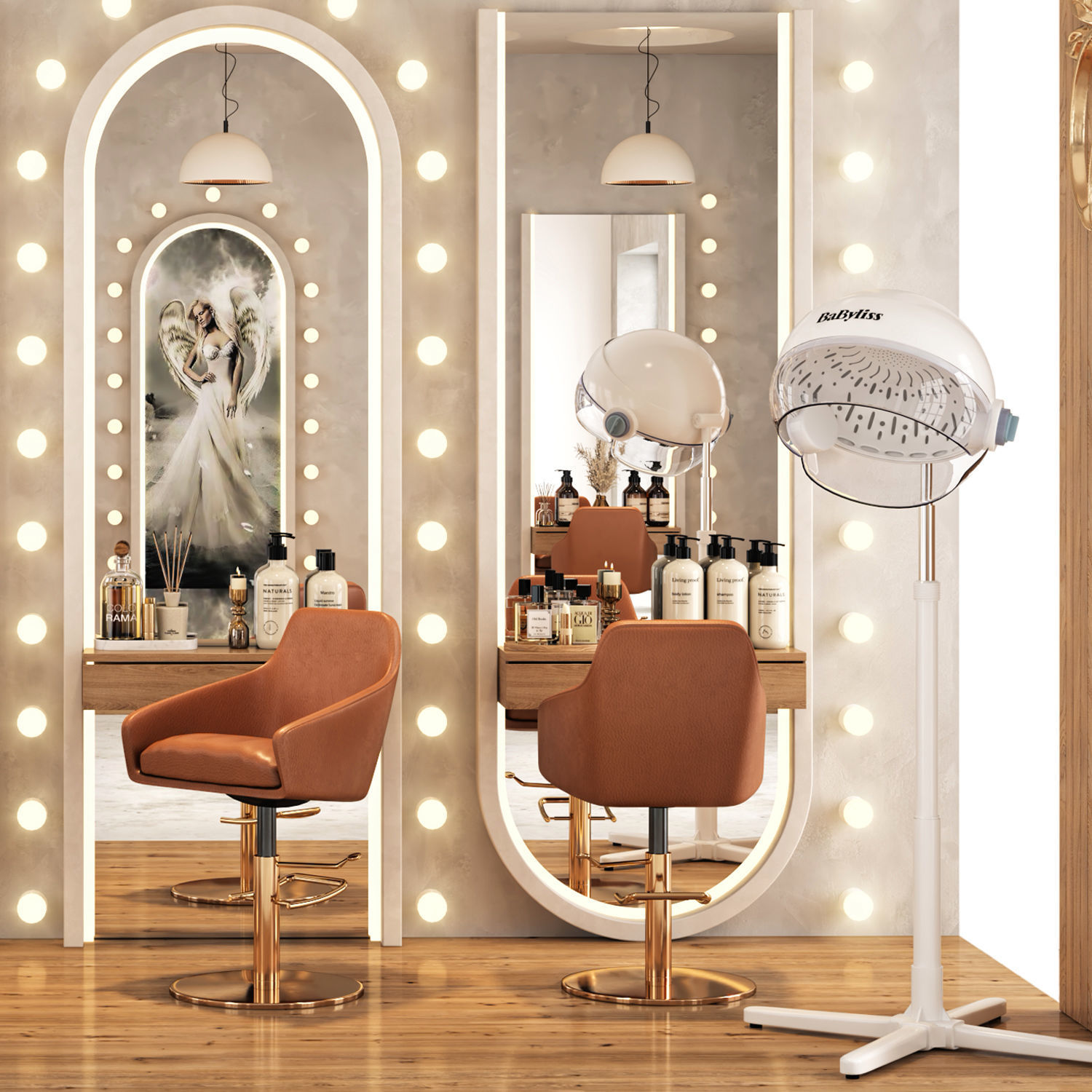 beauty salon 04 3D model_4