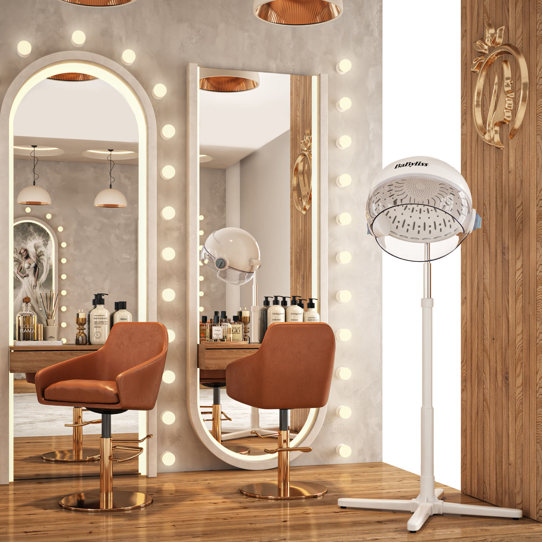 beauty salon 04 3D model_1