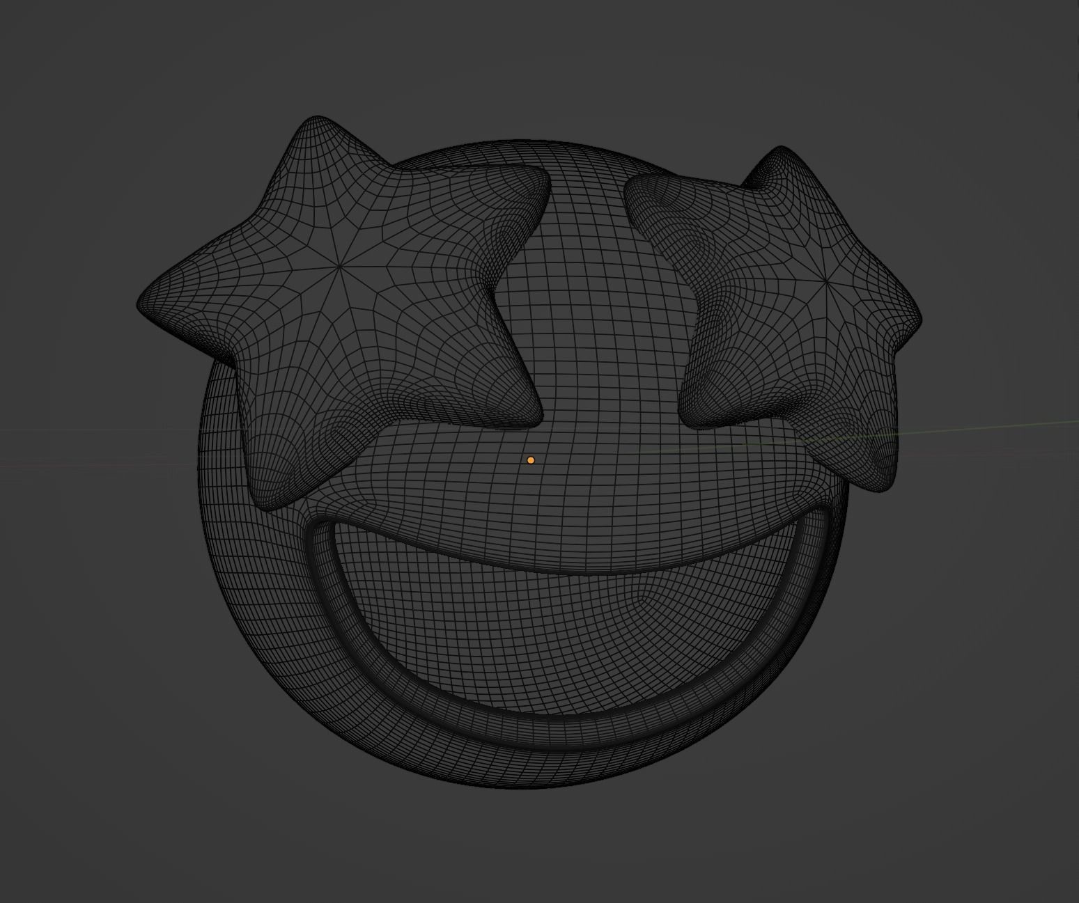 Star-Struck Emoji - Star Eyes - Free Sample Free low-poly 3D model_1