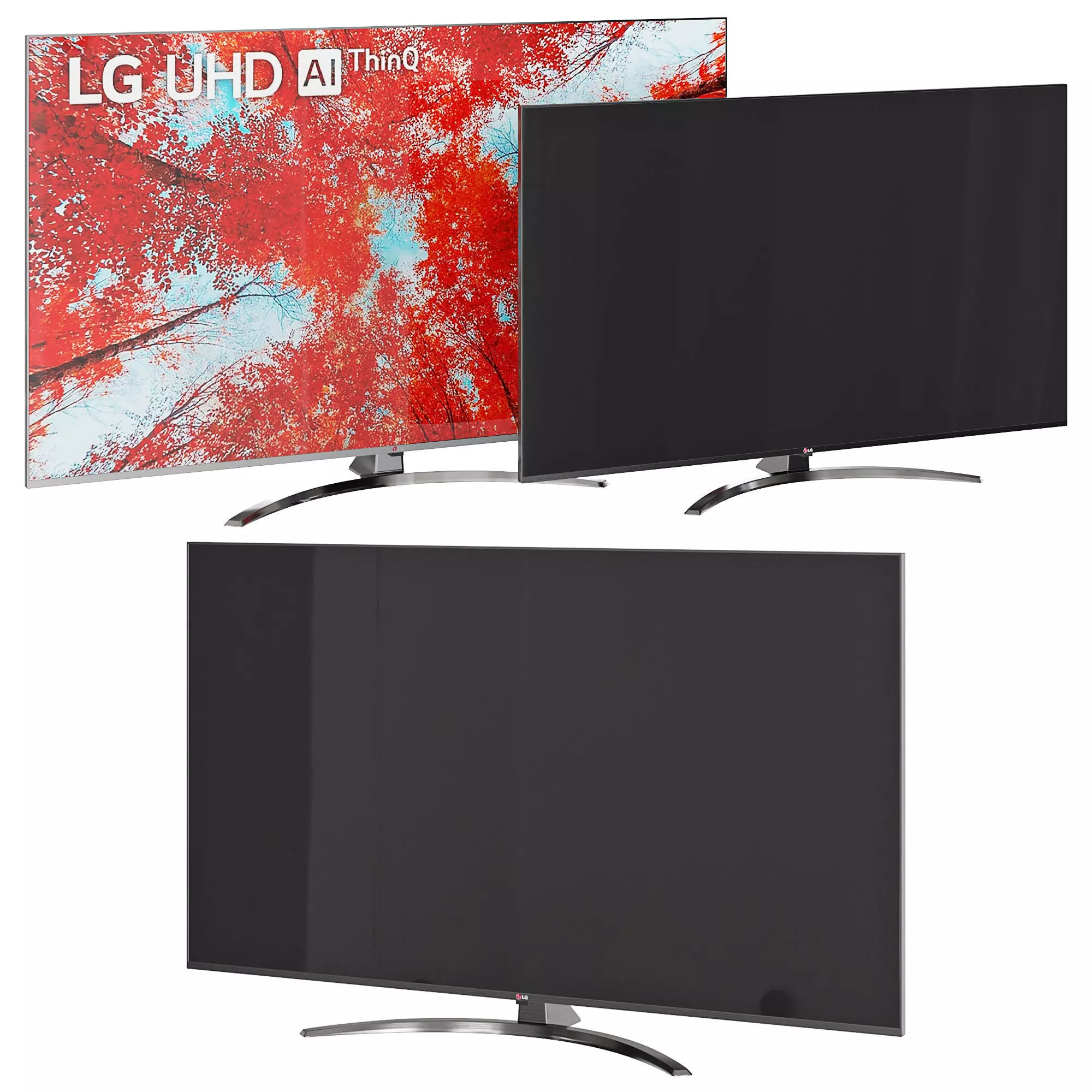 LG UQ91 Smart UHD TV 3D model_0