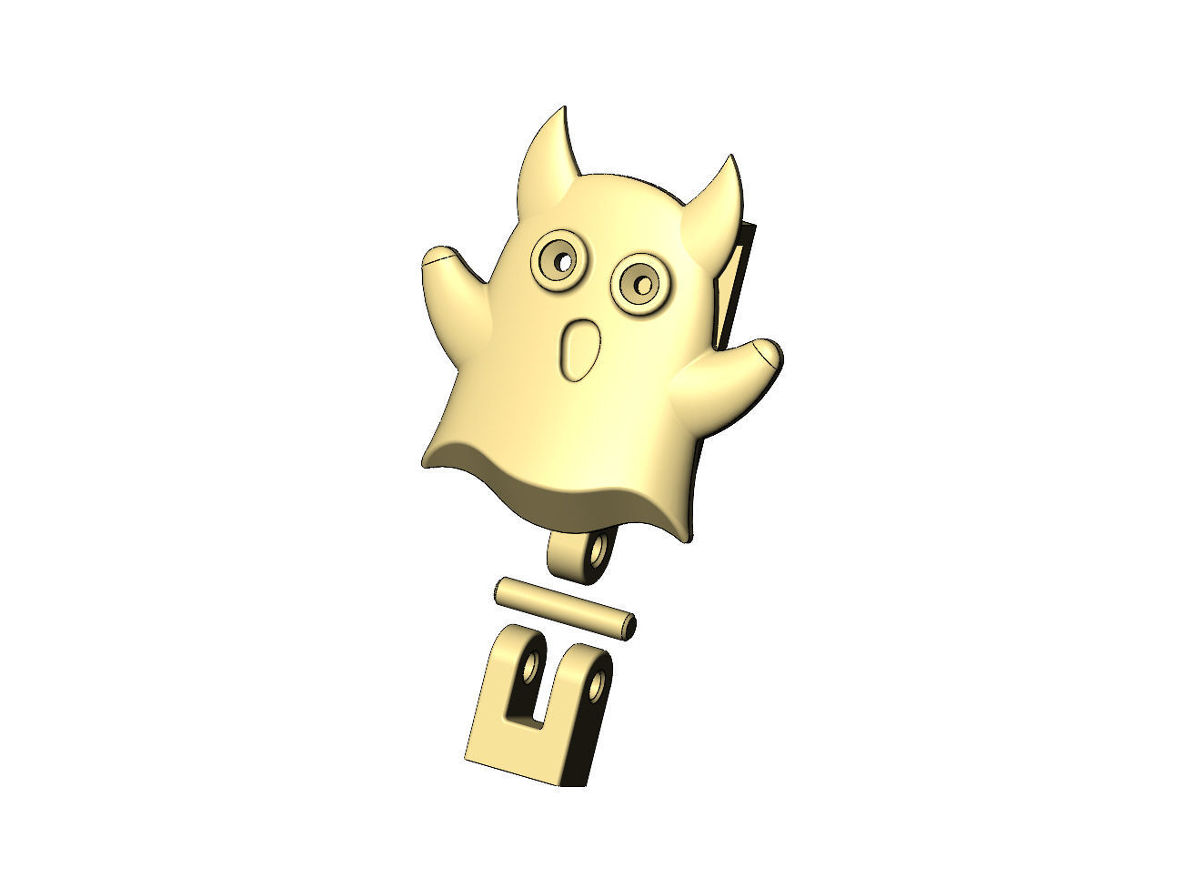 Diamond eyes devil ghost bail link 3D print model_5