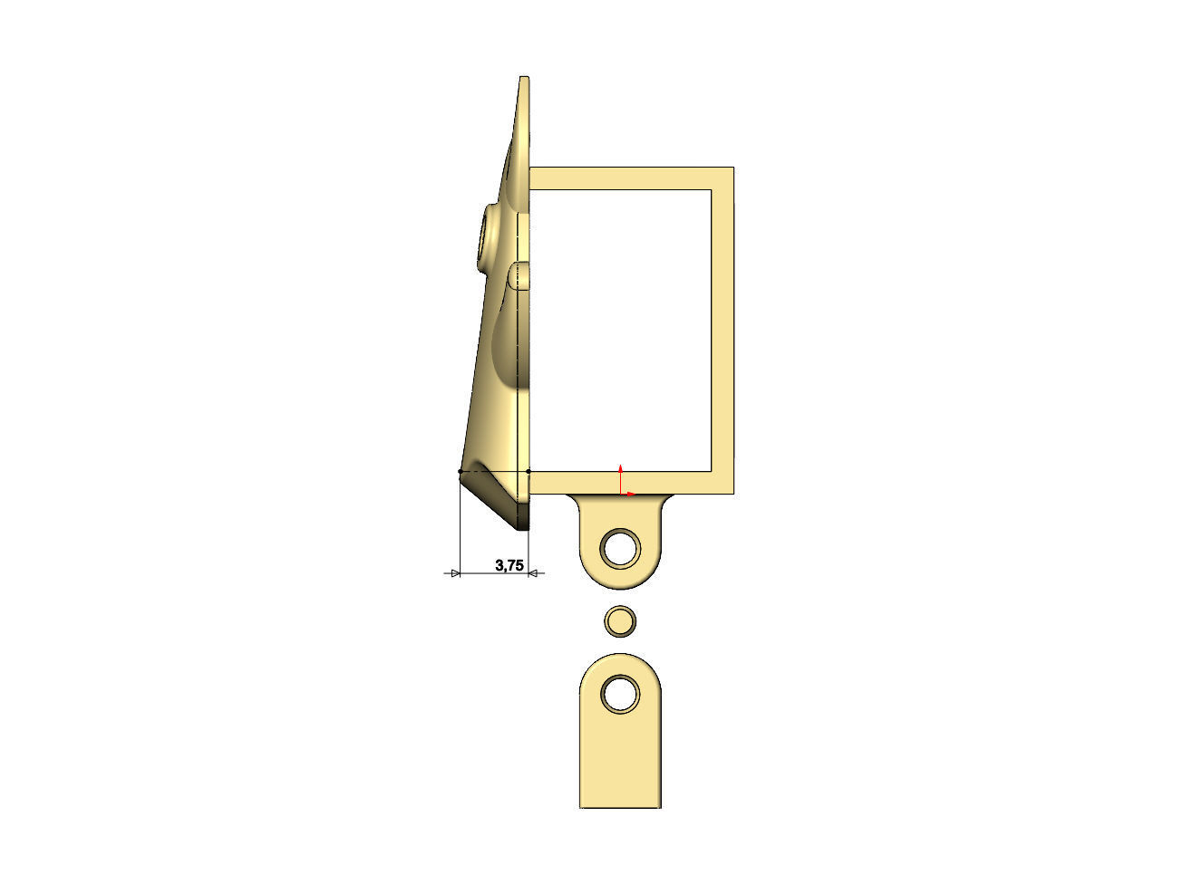 Diamond eyes devil ghost bail link 3D print model_8