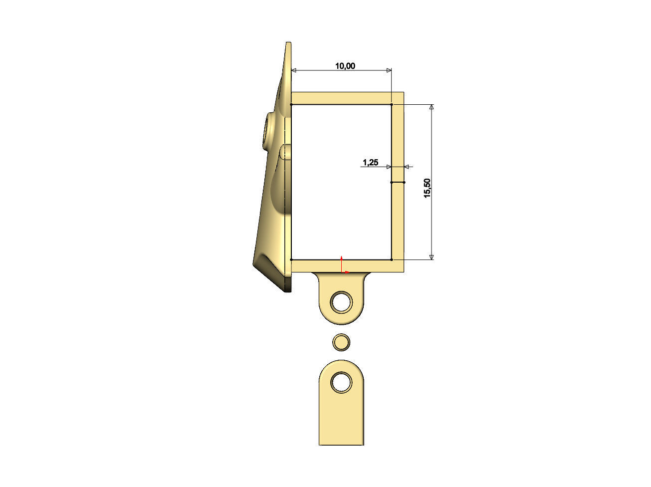 Diamond eyes devil ghost bail link 3D print model_9