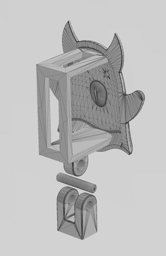 Diamond eyes devil ghost bail link 3D print model_14