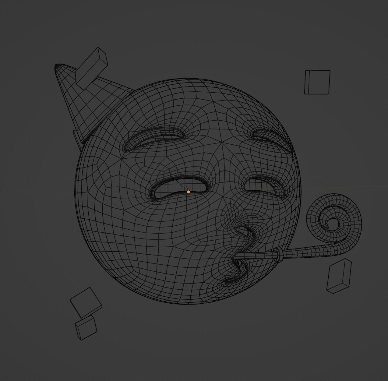 Partying Face Emoji - Free Sample Free low-poly 3D model_2