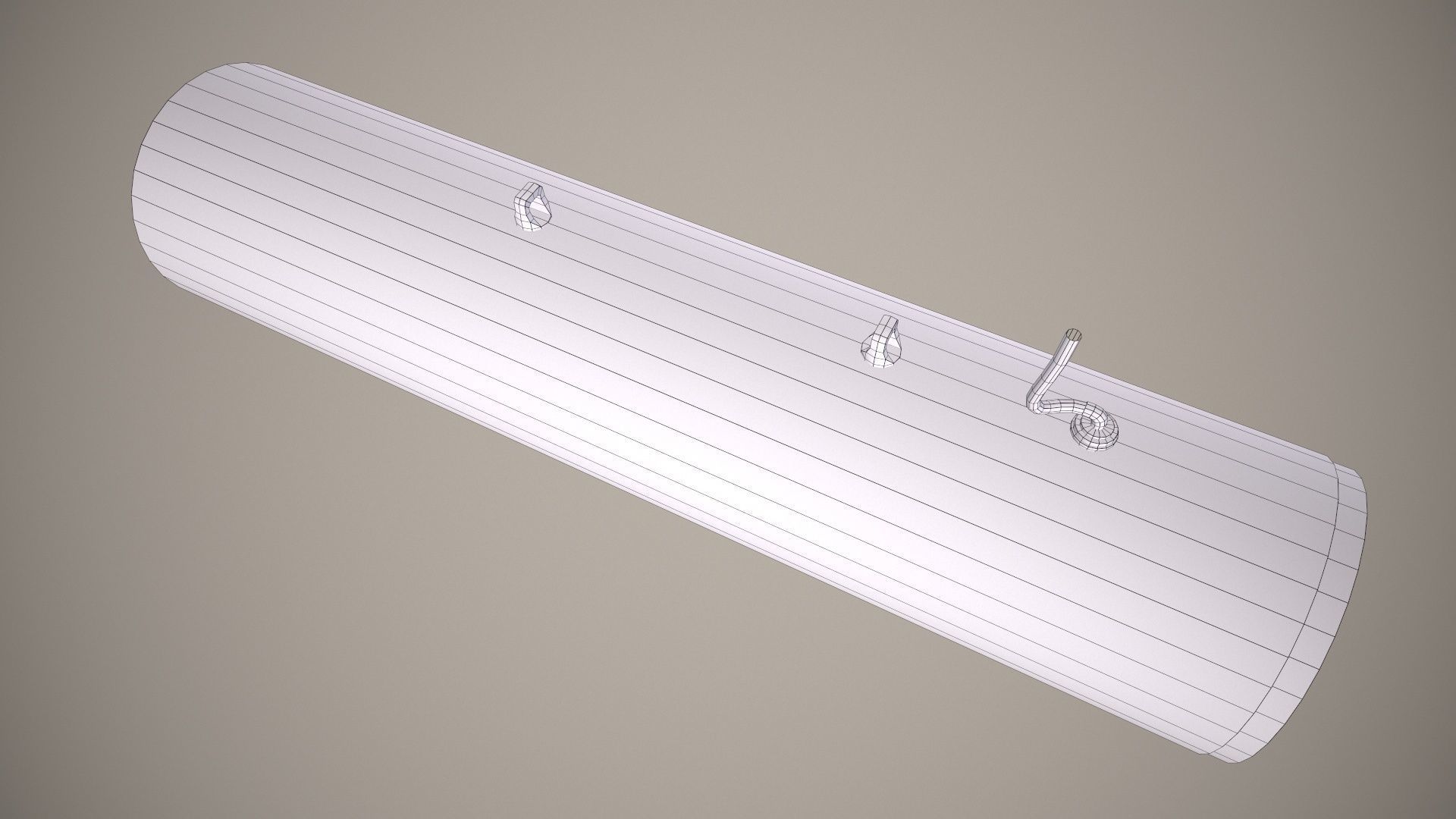 Rocket Launcher FZ207 With Missiles Low-poly 3D model_17