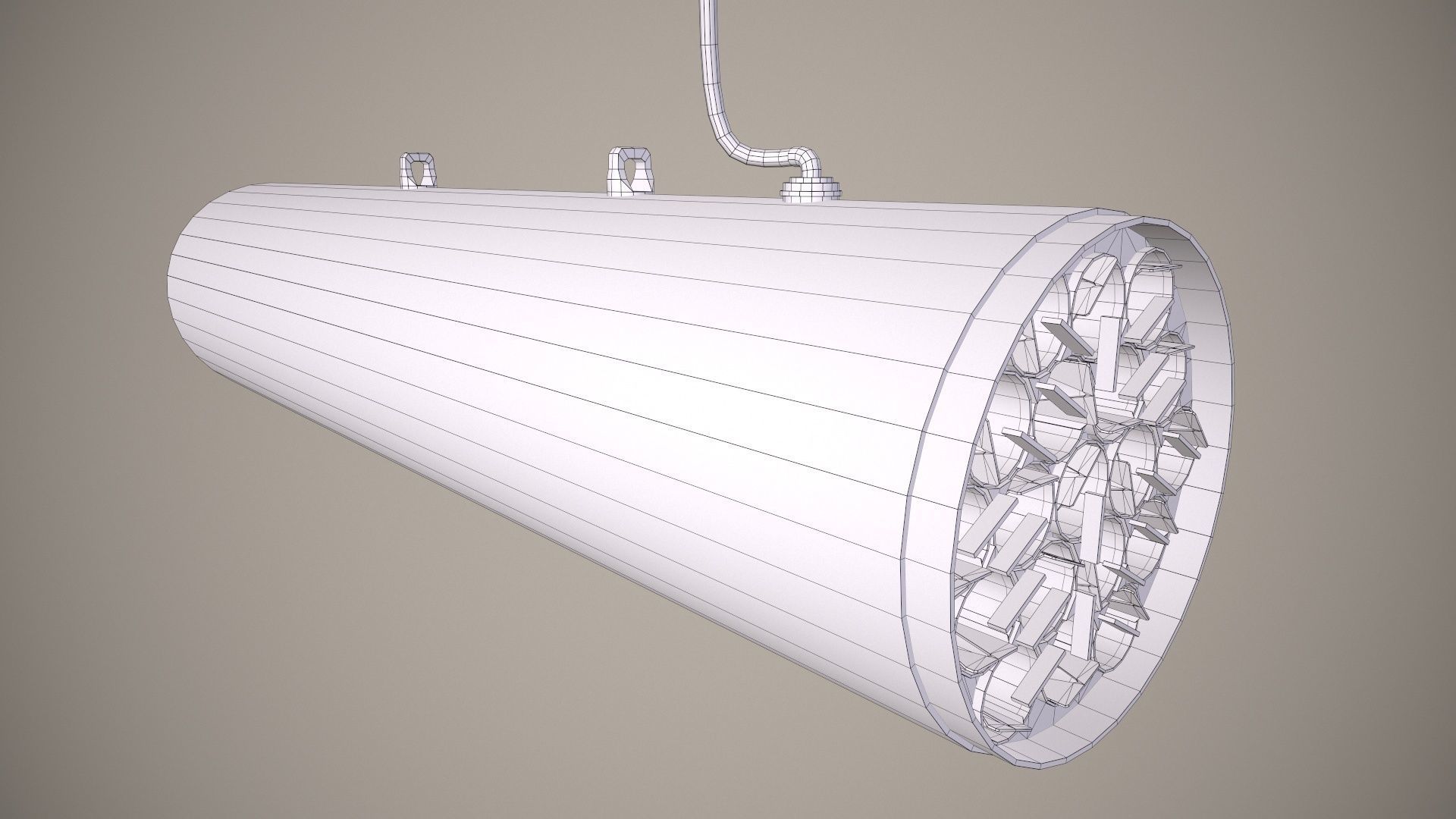 Rocket Launcher FZ207 With Missiles Low-poly 3D model_18