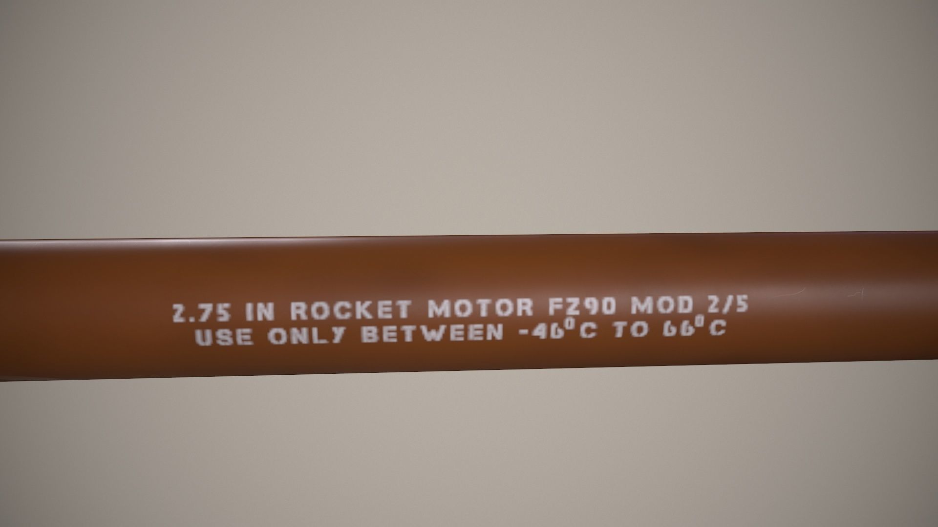 Rocket Launcher FZ207 With Missiles Low-poly 3D model_11