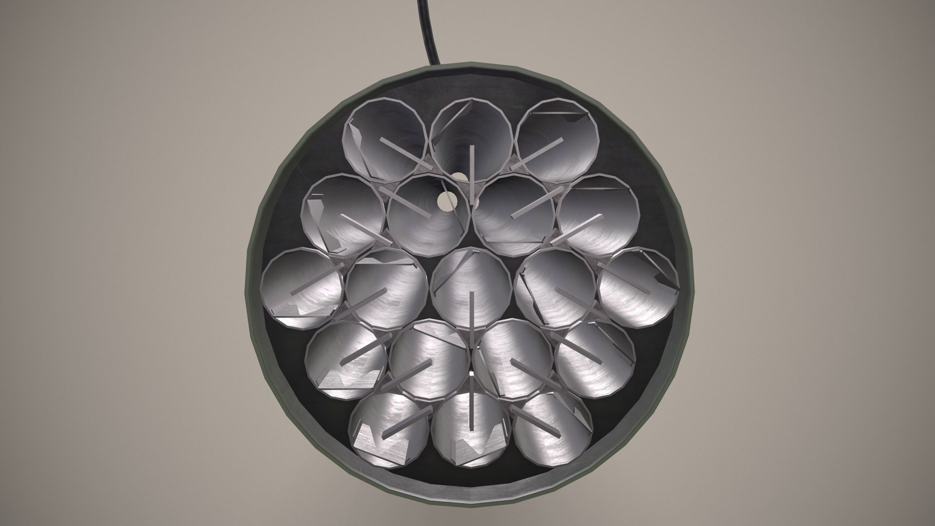 Rocket Launcher FZ207 With Missiles Low-poly 3D model_5