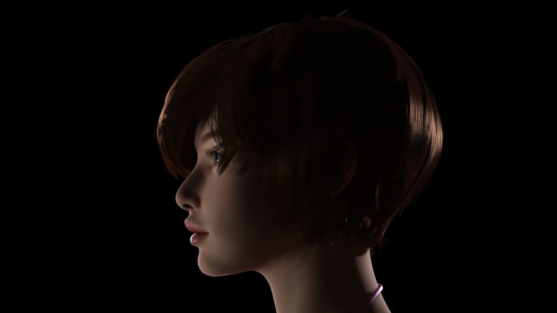 Suzi - Realistic Woman Scanned Texture Low-poly 3D model_12