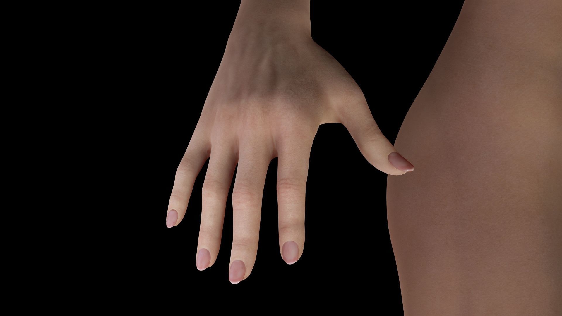 Suzi - Realistic Woman Scanned Texture Low-poly 3D model_17