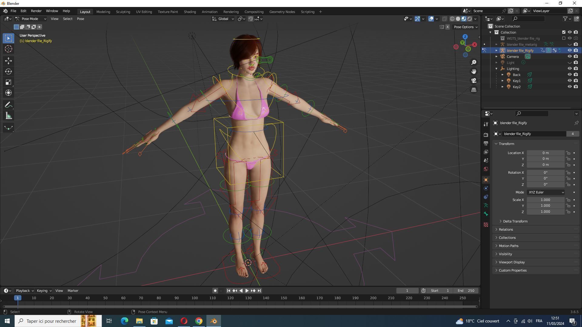 Suzi - Realistic Woman Scanned Texture Low-poly 3D model_19