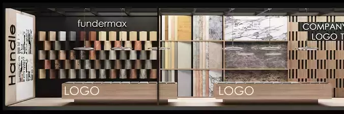 Exhibition Booth Design Full 3D Scene