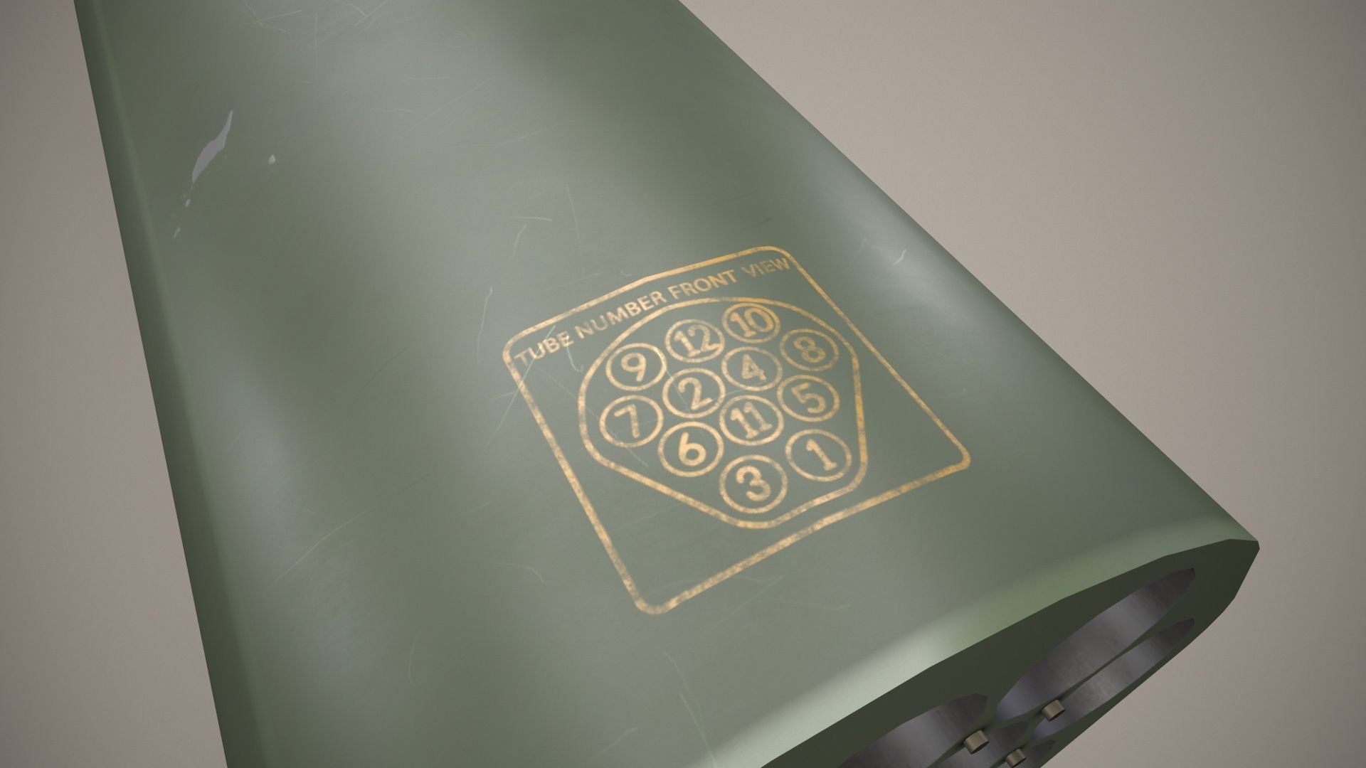  Rocket Launcher FZ219 With Missiles 3D model_8