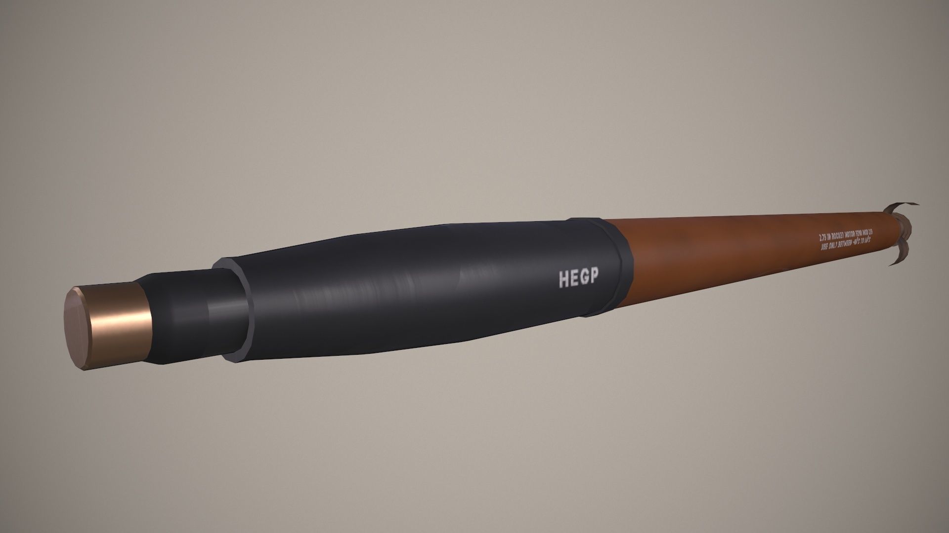  Rocket Launcher FZ219 With Missiles 3D model_10