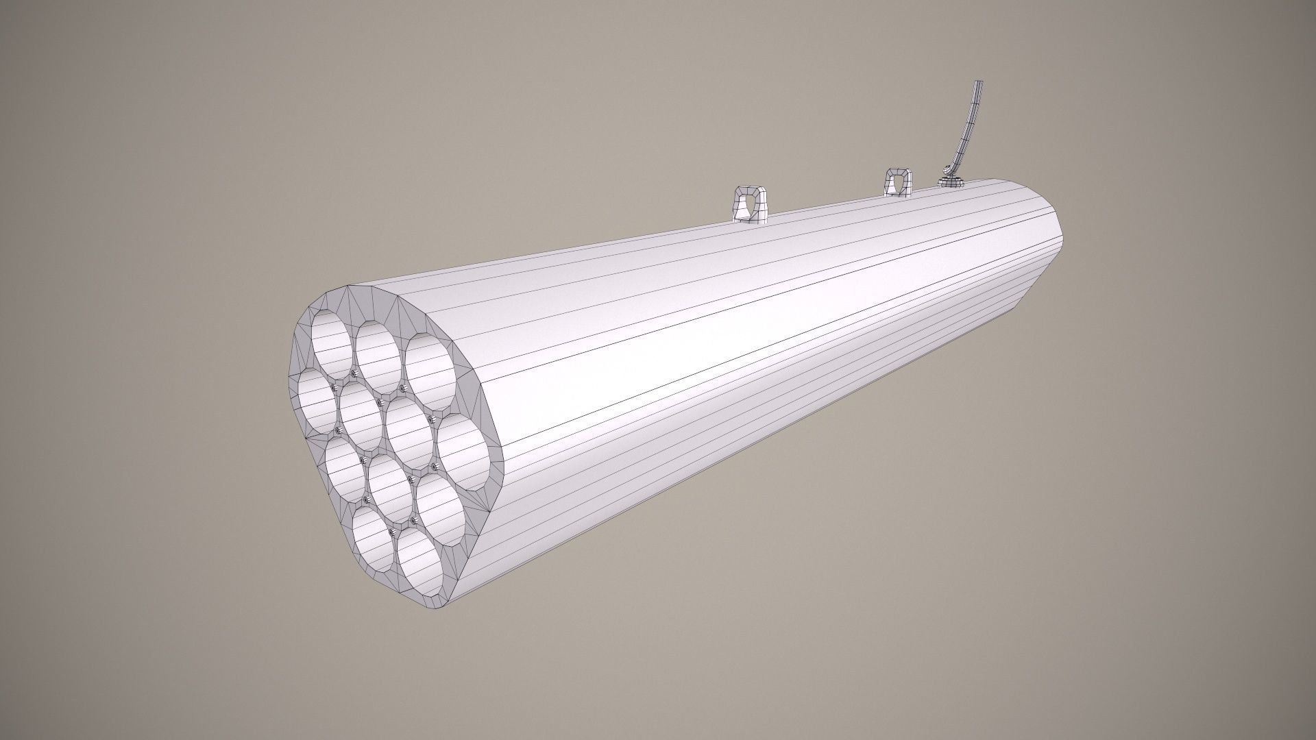  Rocket Launcher FZ219 With Missiles 3D model_16