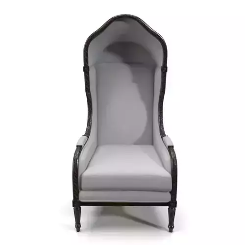 19th Century French Louis XVI Style Walnut Hooded Bergere