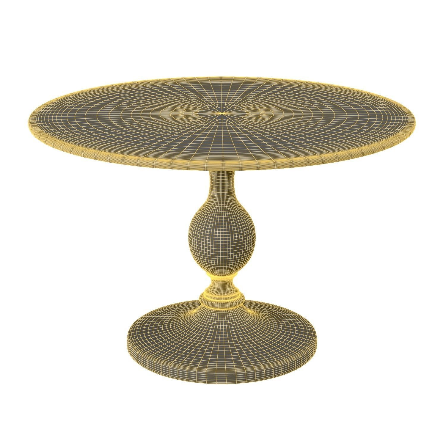 Annaway Dining Table PBR 3D model_5