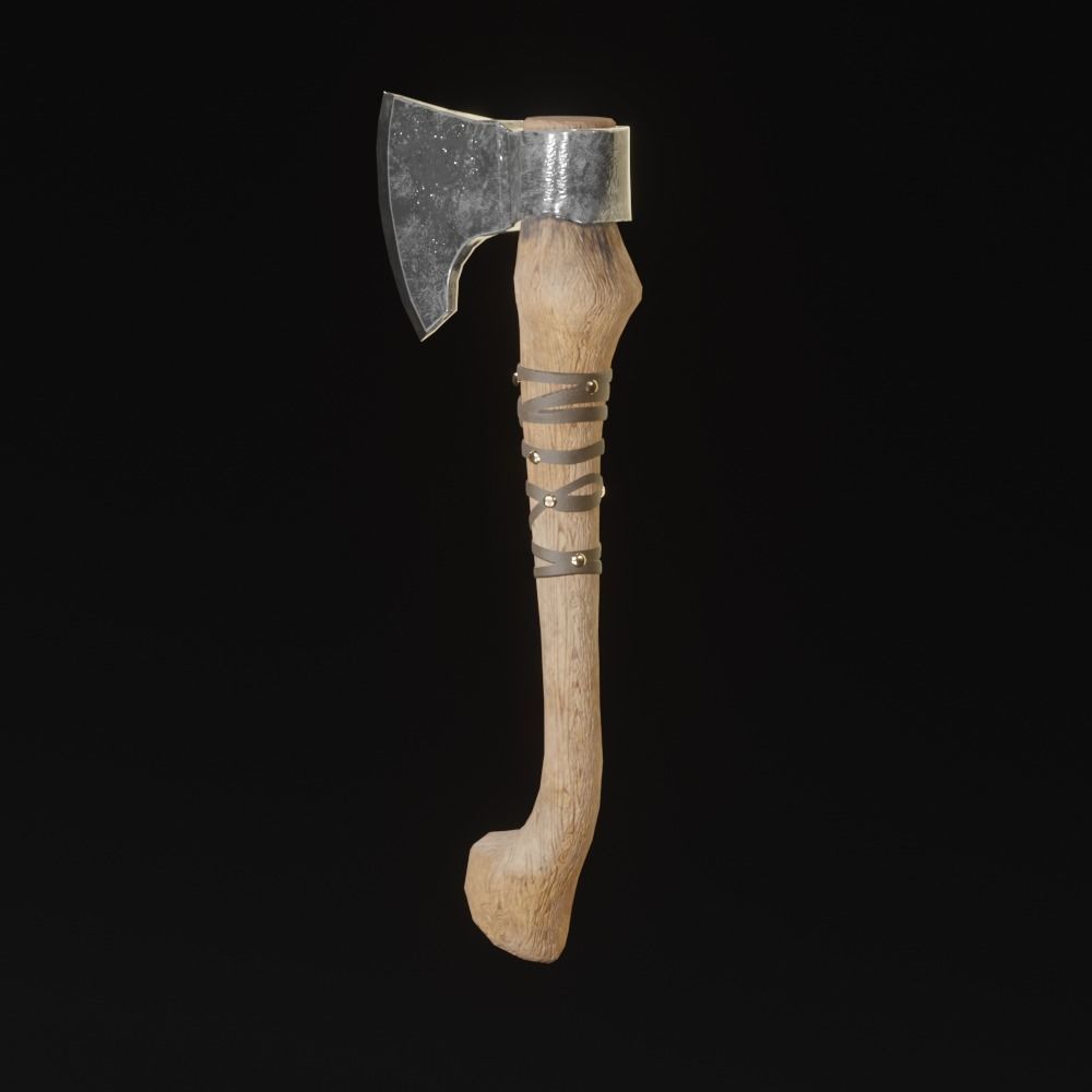 Viking Axe pack PBR Low poly game ready Low-poly 3D model_12