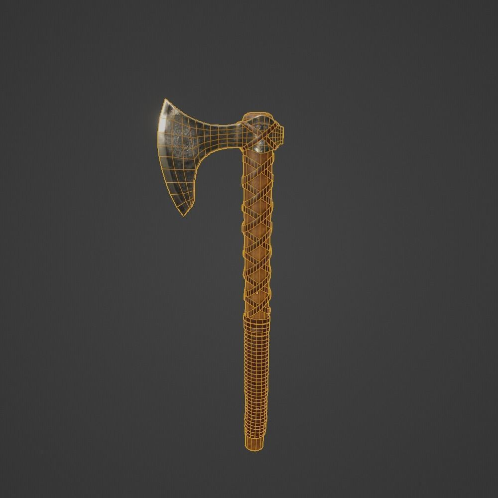Viking Axe pack PBR Low poly game ready Low-poly 3D model_17