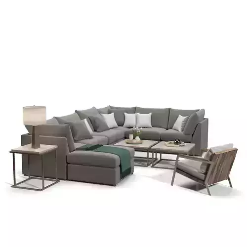 Bassett Beckham Pit Sectional Sofa Set
