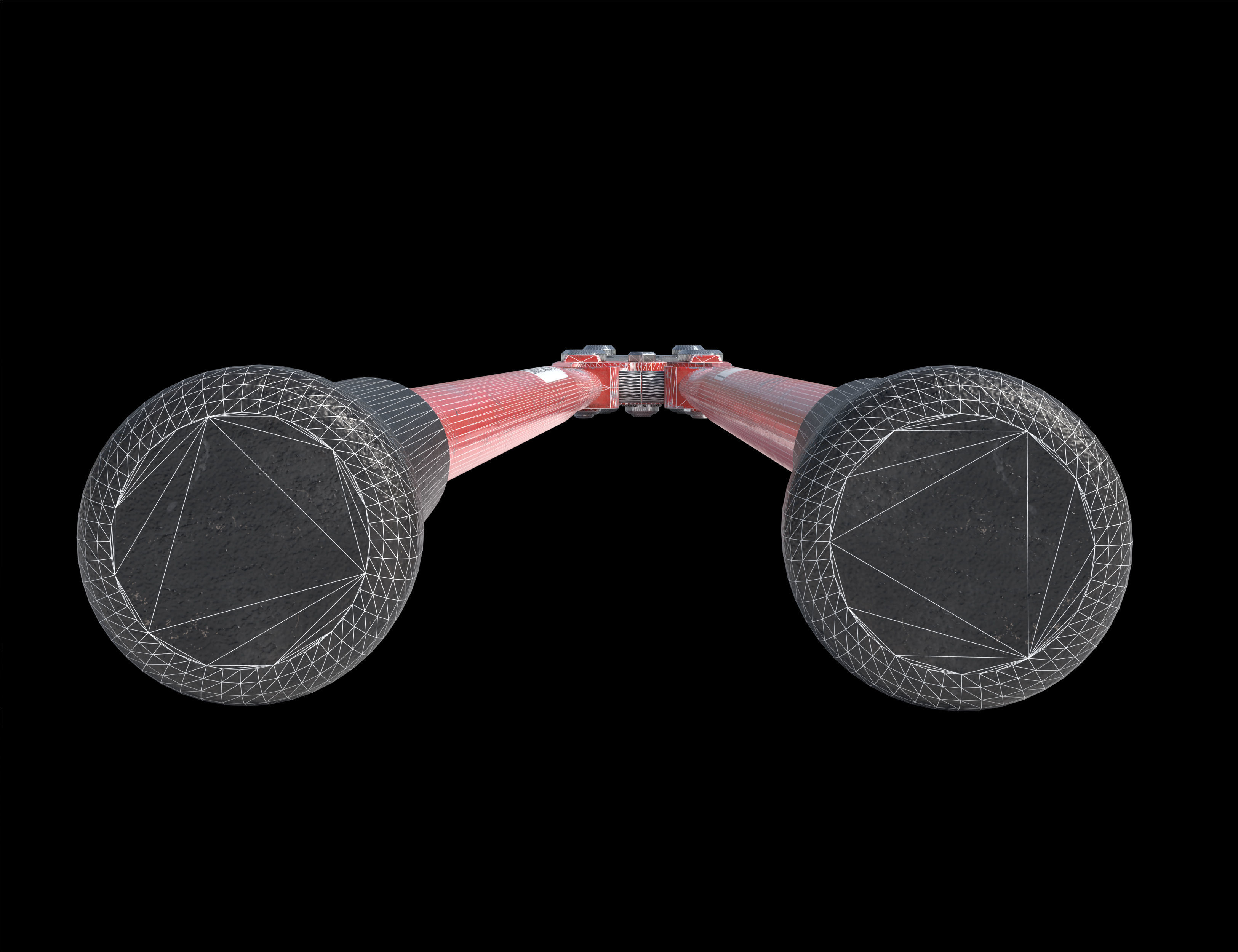 Bolt cutter Low-poly 3D model_9