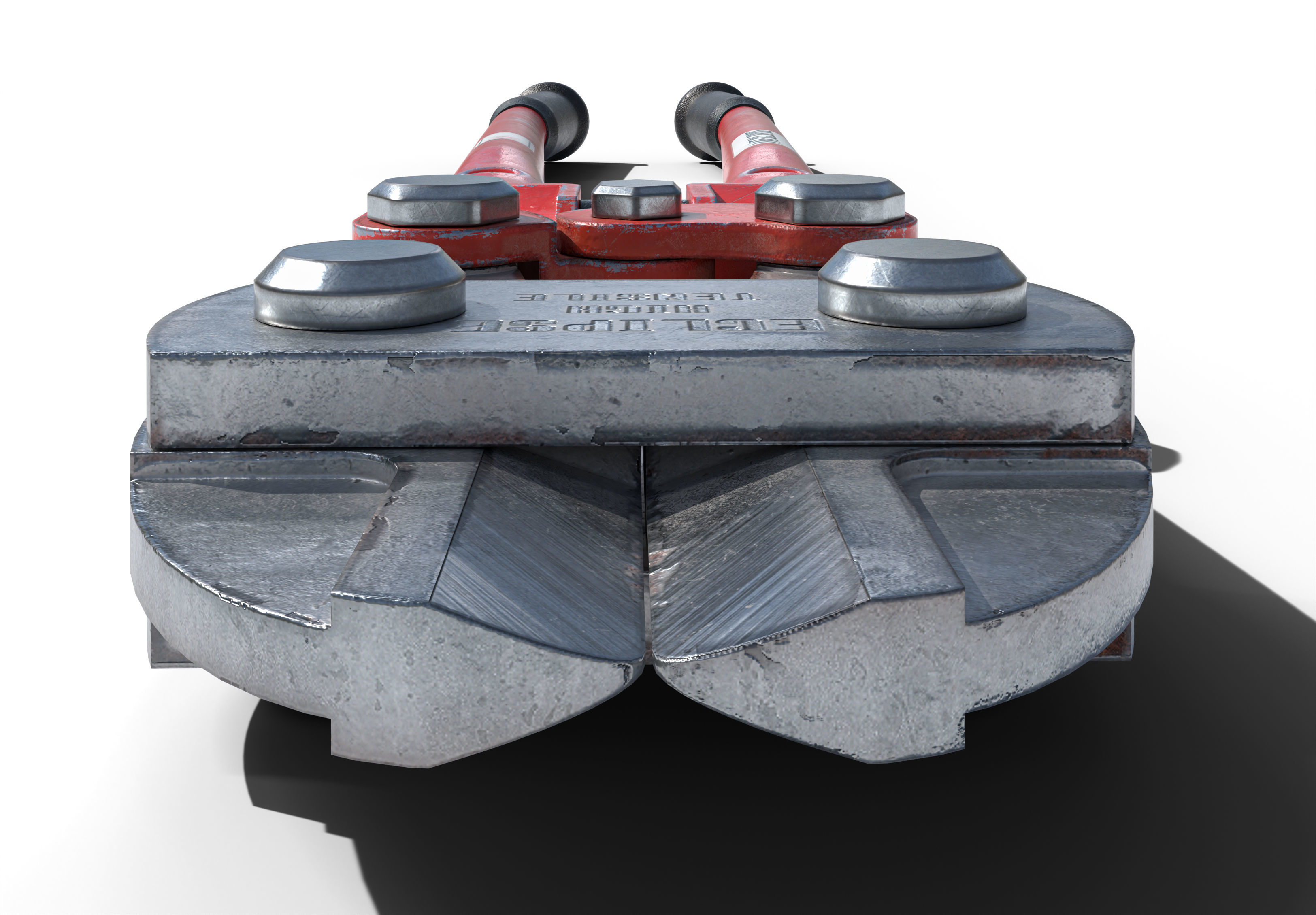 Bolt cutter Low-poly 3D model_2