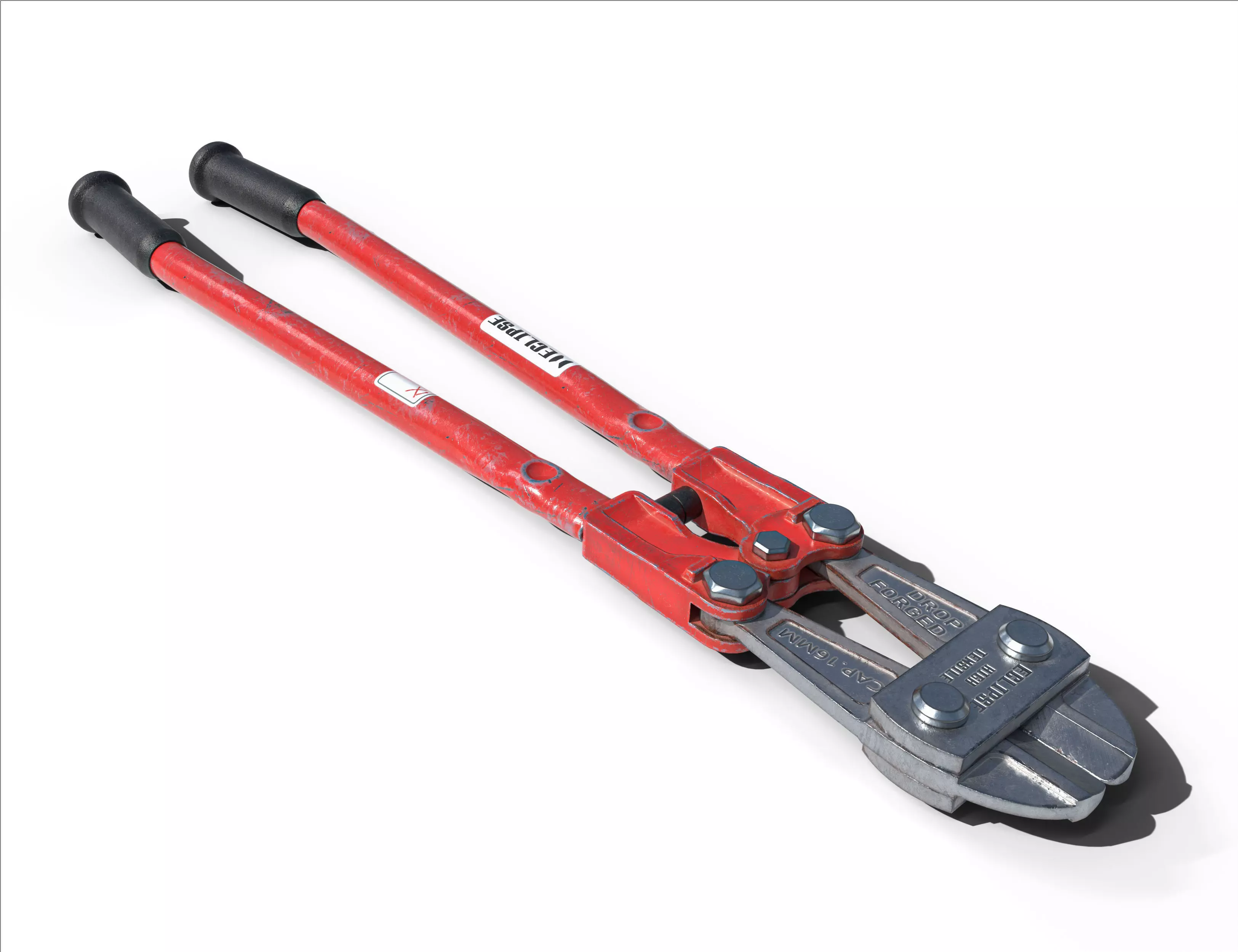 Bolt cutter Low-poly 3D model_0
