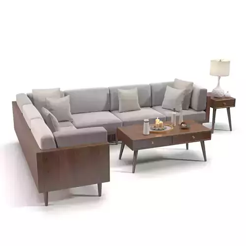 Bellanest Soto Modular Sectional Sofa Set 3D model