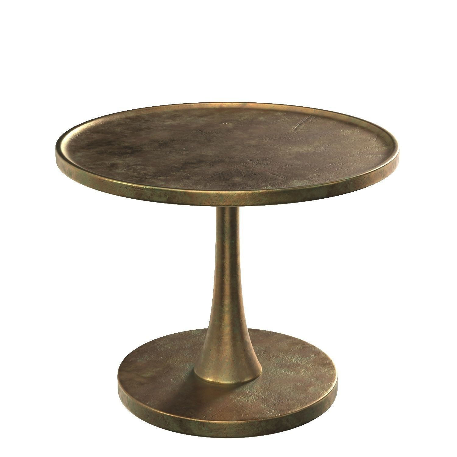 Bernhardt Benson Round Chairside Table PBR 3D model_2