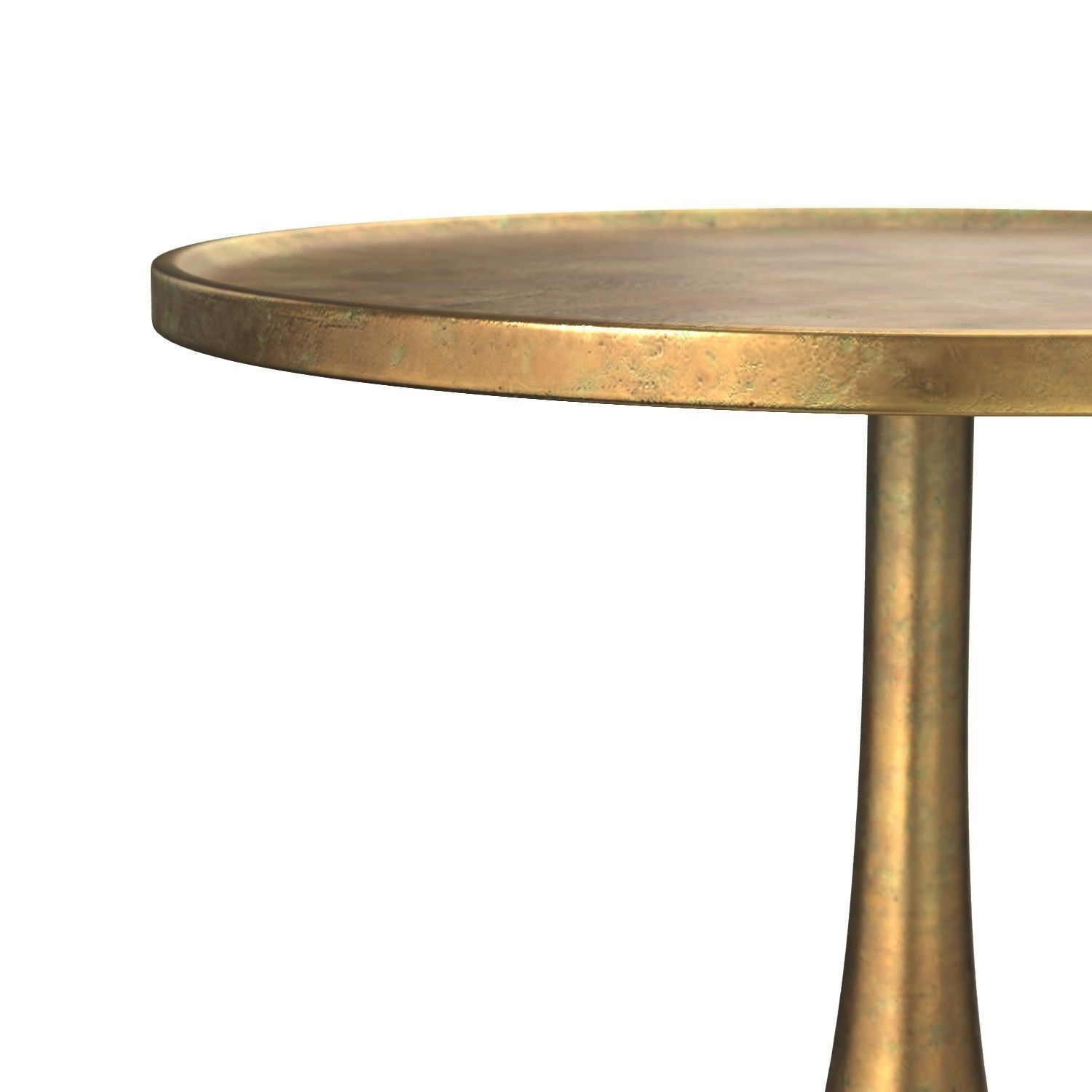 Bernhardt Benson Round Chairside Table PBR 3D model_3