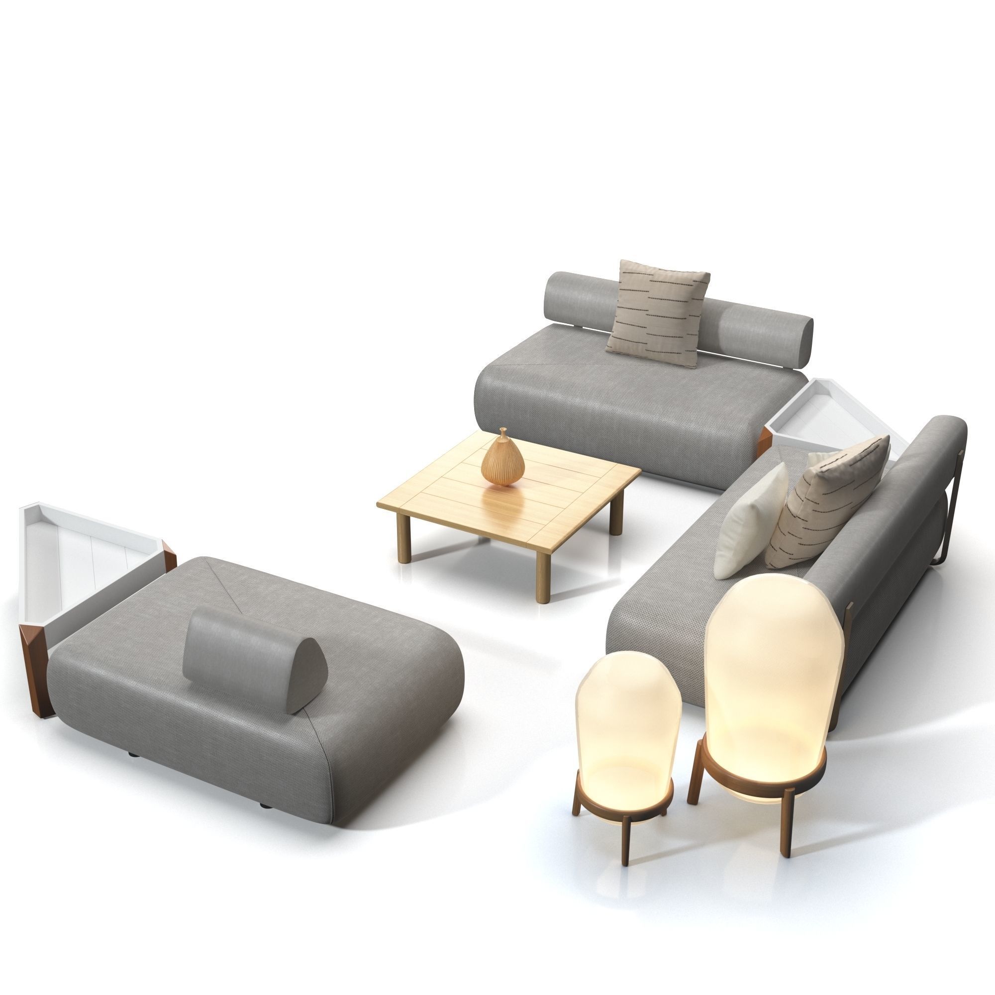 Brixx Sofa Module Set 3D model_4