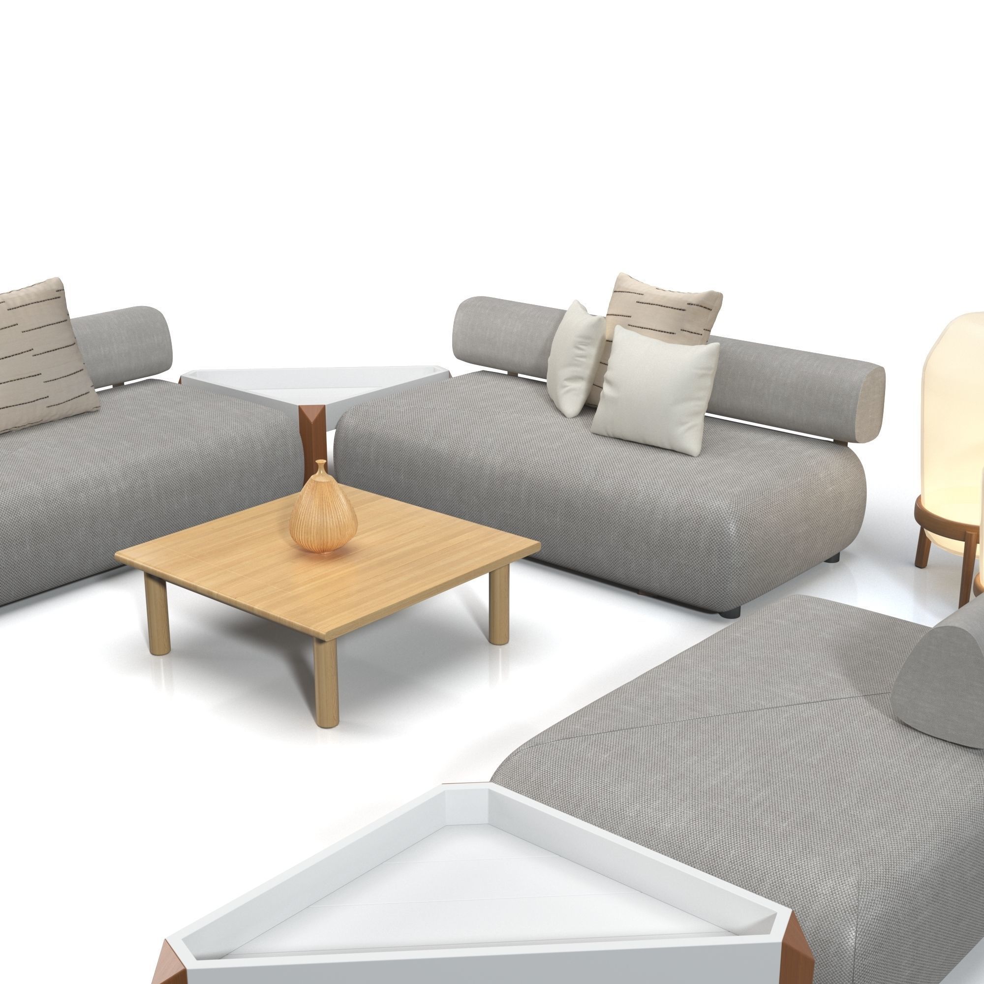 Brixx Sofa Module Set 3D model_3