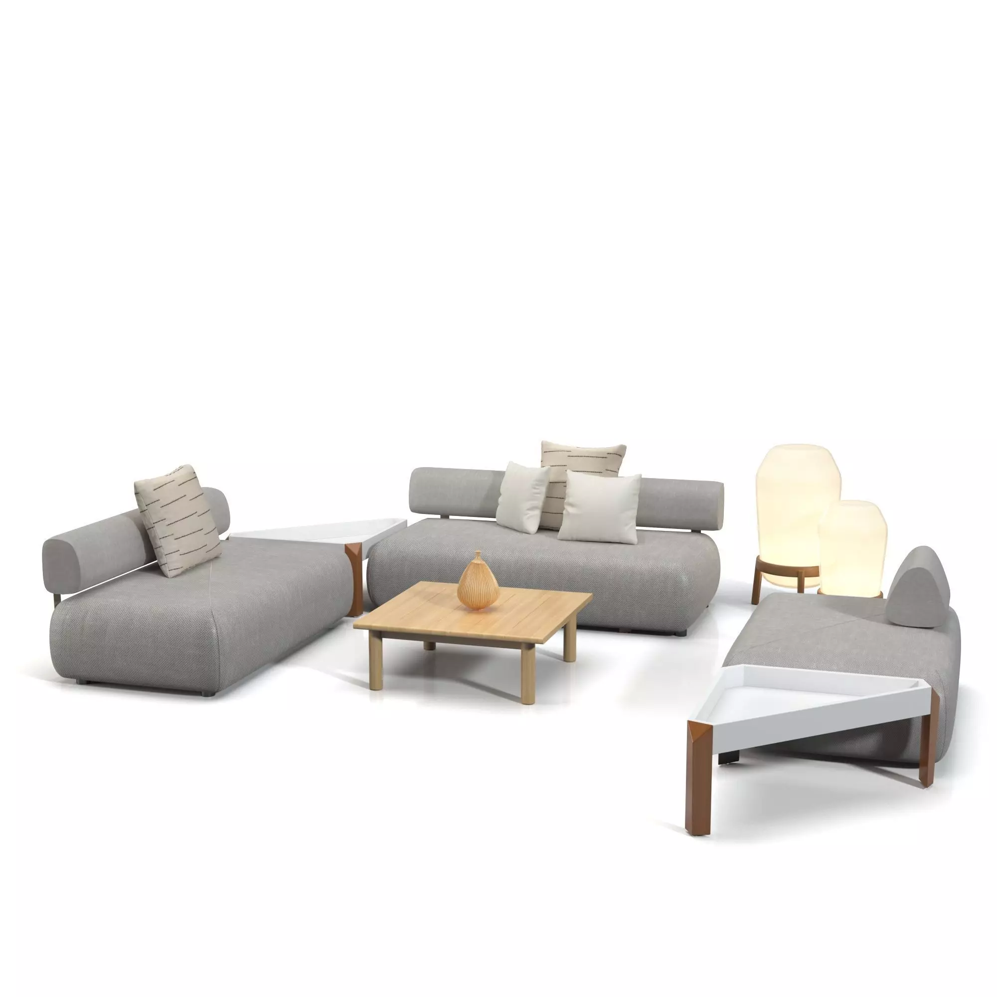 Brixx Sofa Module Set 3D model_0