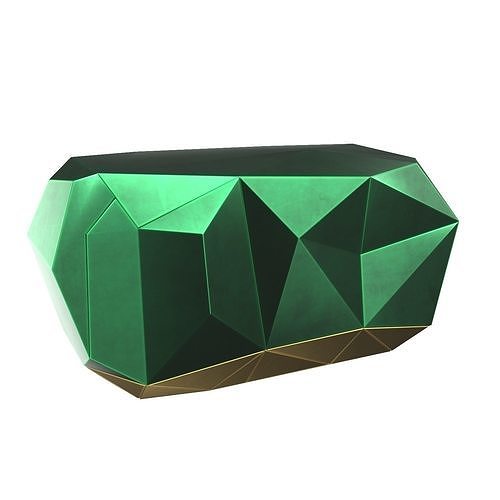 Diamond Emerald Sideboard PBR 3D model