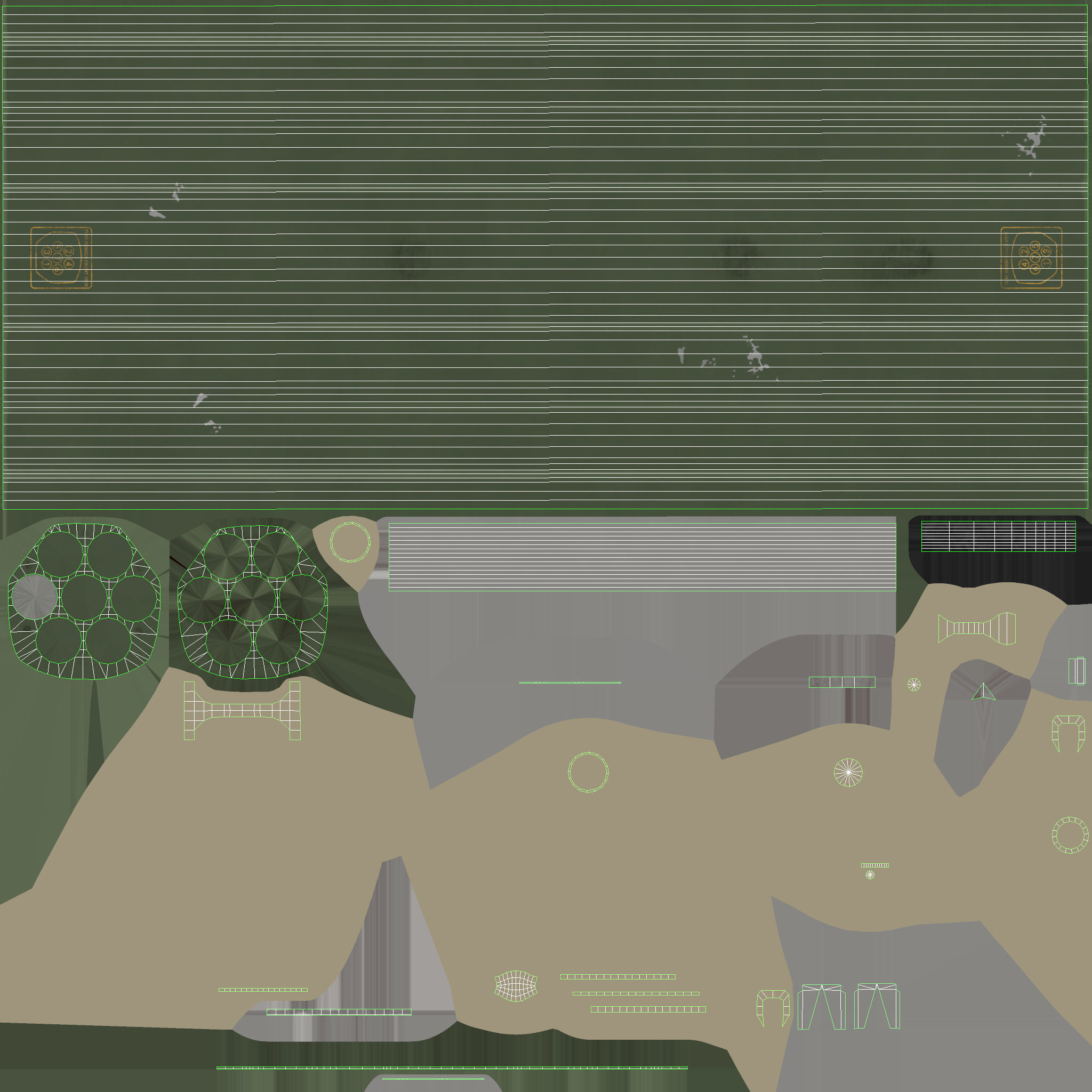 Rocket Launcher FZ220 With Missiles Low-poly 3D model_20