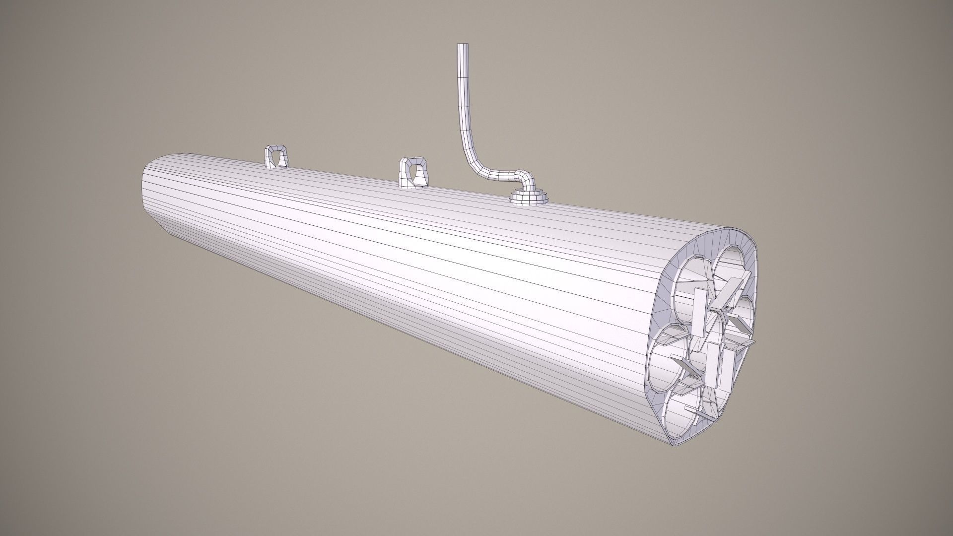 Rocket Launcher FZ220 With Missiles Low-poly 3D model_18